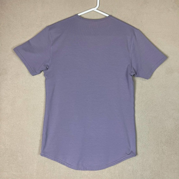 BYLT Shirt Adult Small‎ Purple Short Sleeve Tee Crew Neck Drop Cut Preppy Mens - Picture 8 of 9